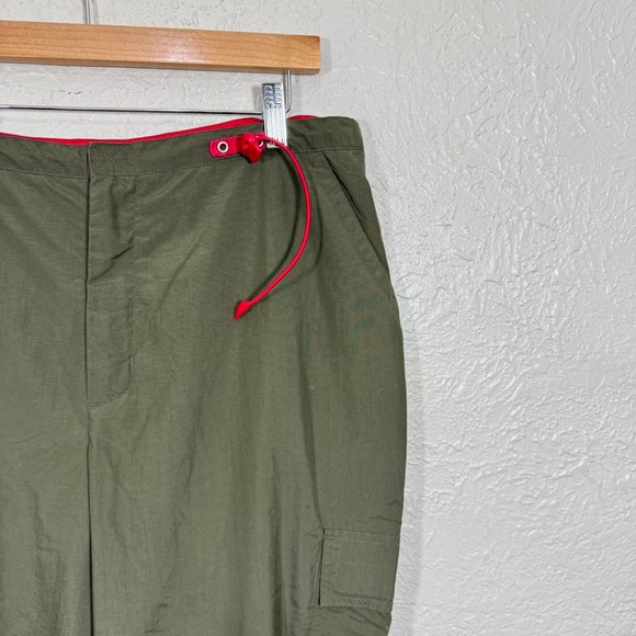 Vtg Y2K No Boundaries Cargo Pants‎ Juniors Large Nylon Baggy Utility Army Grunge - Picture 4 of 14
